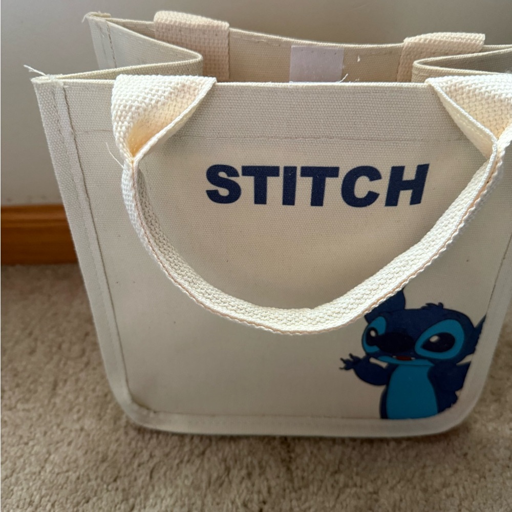 Disney Stitch Mini Bag (tote) - Cream and Blue